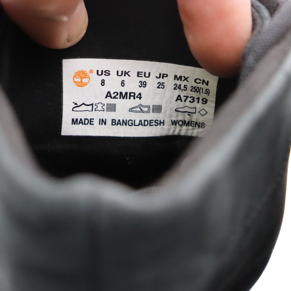 Timberland Lana Point 6 Inch Lace Up Black Nubuck Women's Size 8 Heeled Boots - Picture 3 of 11